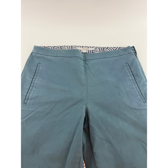 Boden Pants - Boden Richmond 7/8 Pants Womens 4P Teal Blue Green Side Zip Cropped Trousers